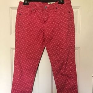 Coral Jeans Swiss Dot Ankle Jeans New NWT  Cropped pants